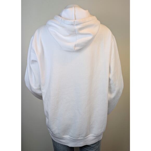 Disney Mickey Mouse Womens Hoodie XL White Black Large Chenille Applique Graphic - Picture 6 of 10